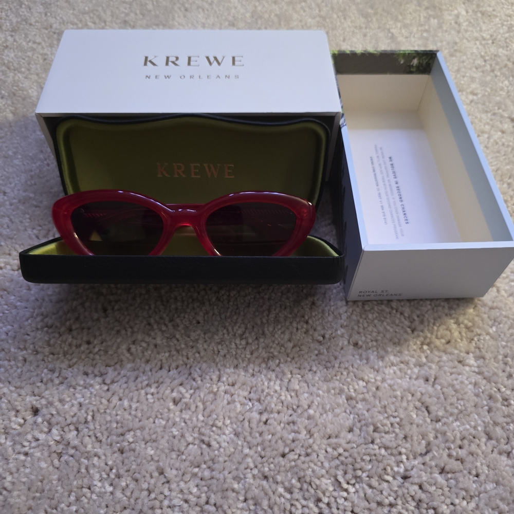 KREWE Vibrant Red Sunglasses